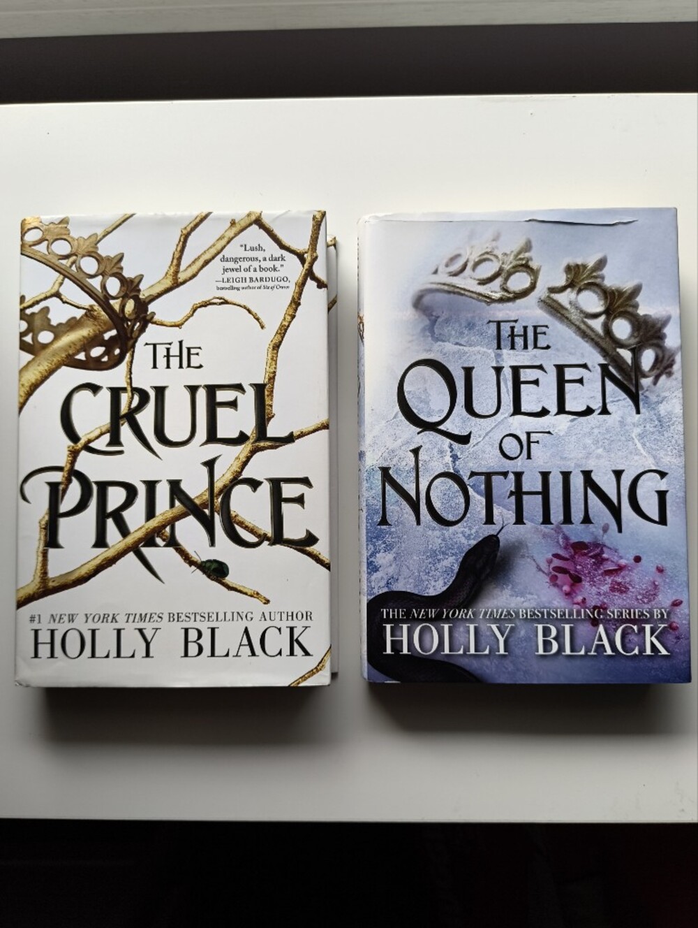 The Queen of Nothing & The Cruel Prince Hardcover Set - White and Blue Covers